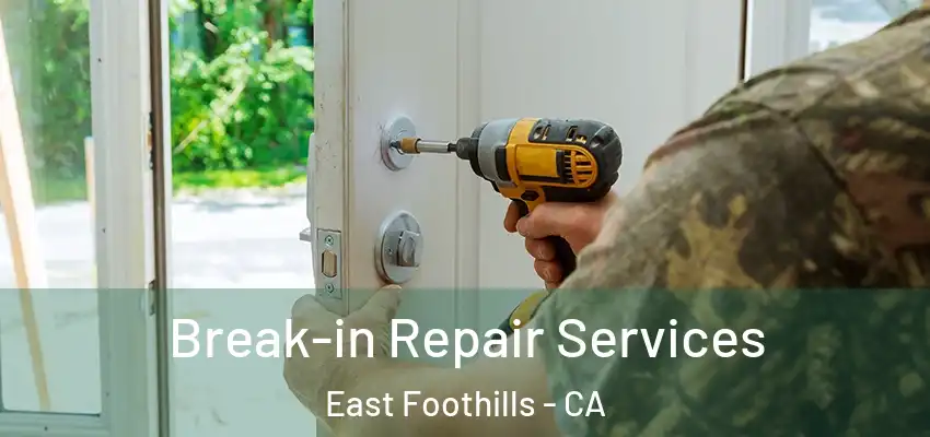  Break-in Repair Services East Foothills - CA